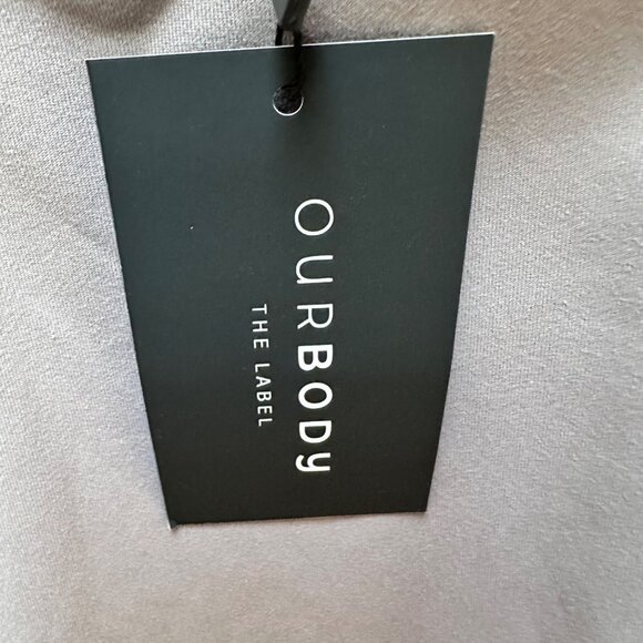 NWT Our Body The Label V-Cut Sleeveless Bodysuit Mocha Shapewear Thong Neutral M - Picture 6 of 6